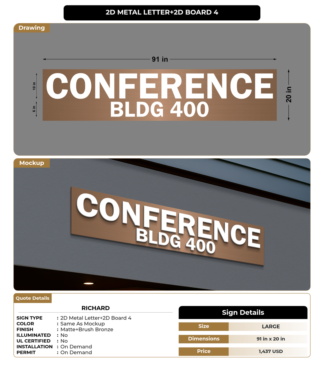 CUSTOM MOCKUP SIGN FOR Richard