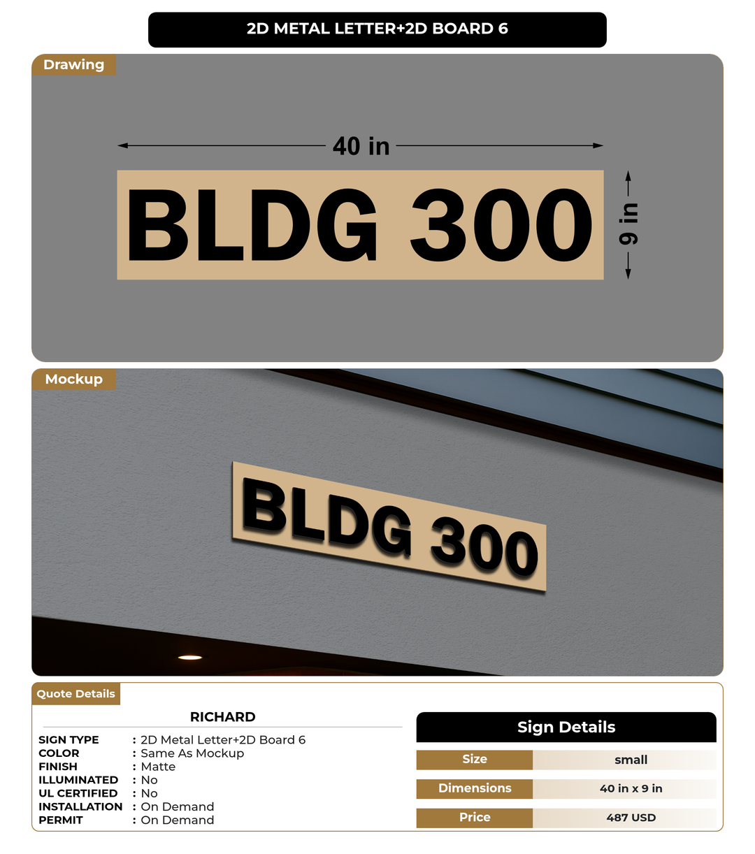 CUSTOM MOCKUP SIGN FOR Richard