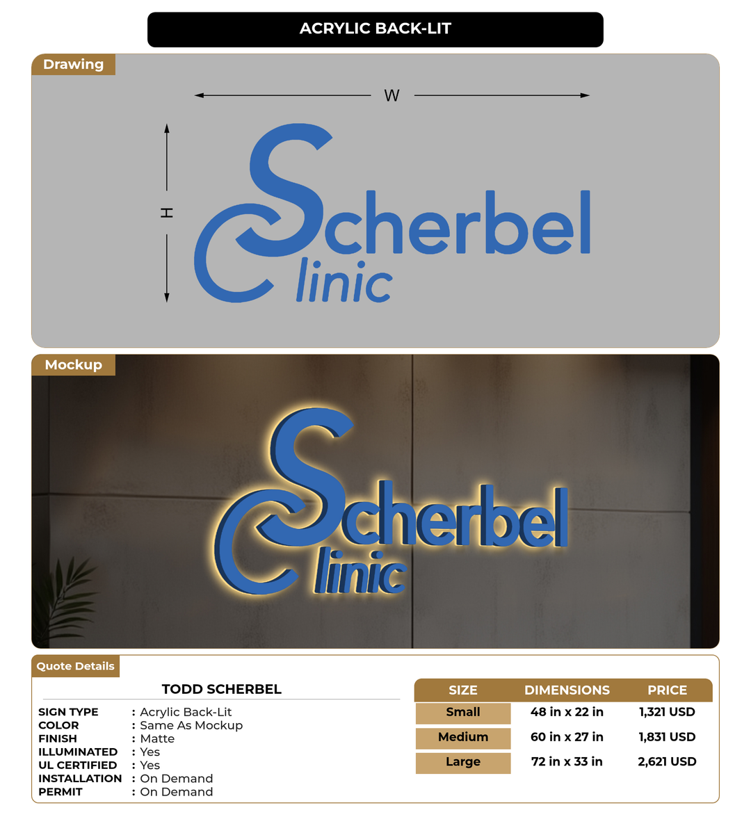 CUSTOM MOCKUP SIGN FOR Todd Scherbel