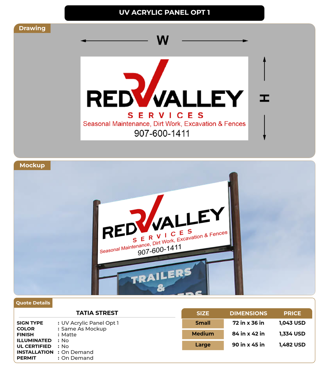 CUSTOM MOCKUP SIGN FOR Tatia Strest