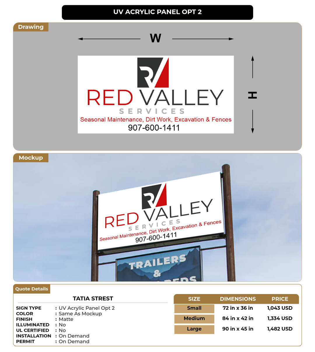CUSTOM MOCKUP SIGN FOR Tatia Strest