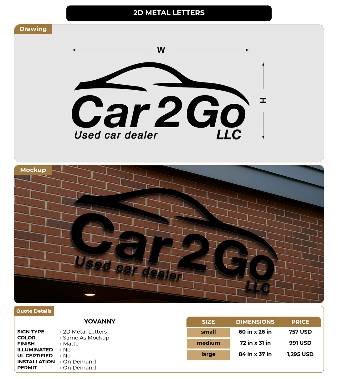 CUSTOM MOCKUP SIGN FOR Yovanny