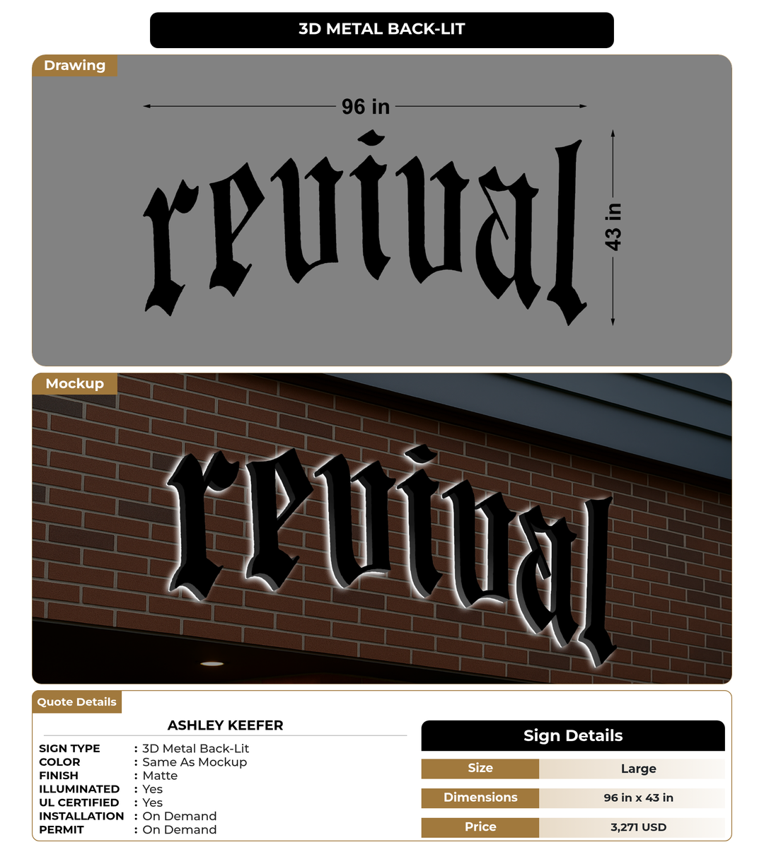 CUSTOM MOCKUP SIGN FOR Ashley Keefer