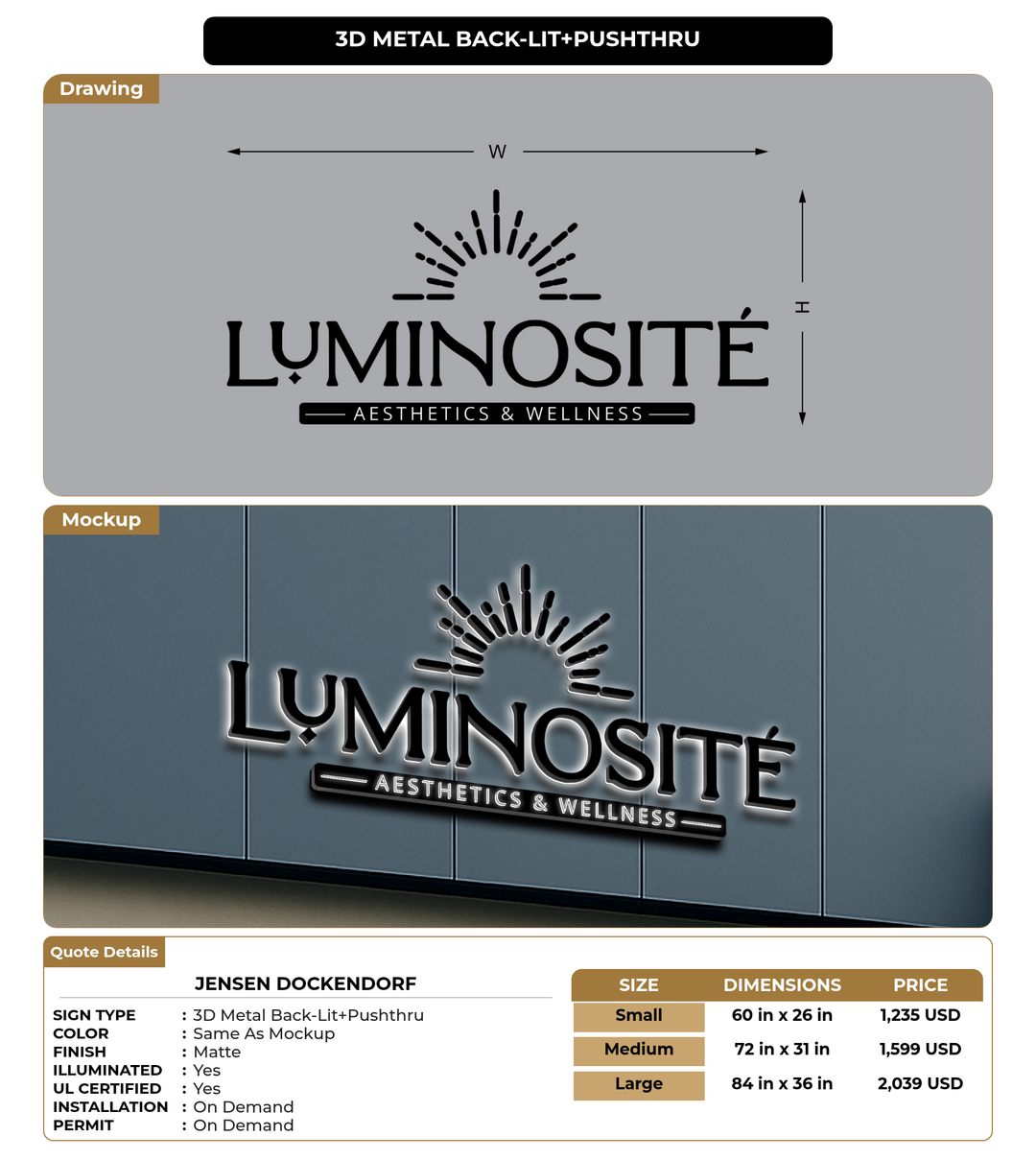CUSTOM MOCKUP SIGN FOR Jensen Dockendorf