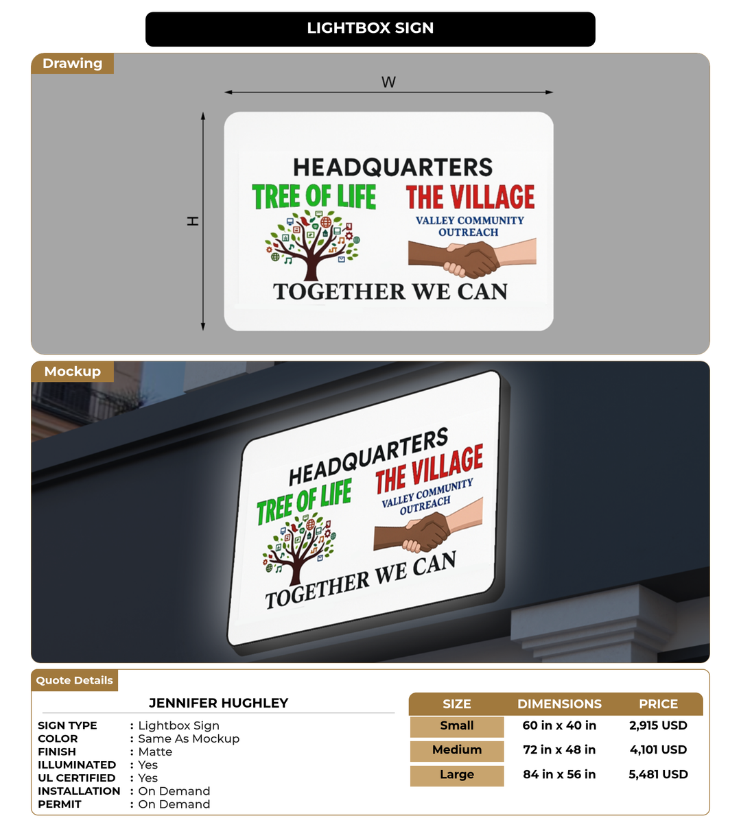 CUSTOM MOCKUP SIGN FOR Jennifer Hughley