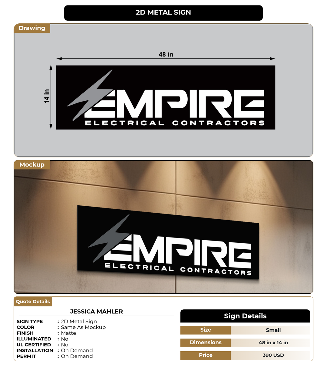 CUSTOM MOCKUP SIGN FOR Jessica Mahler