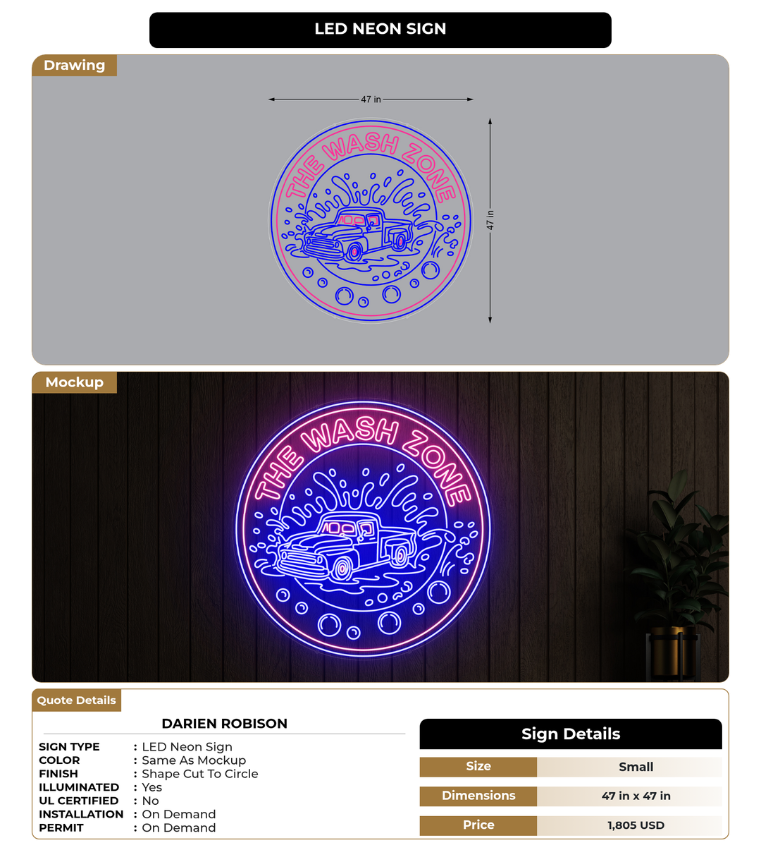 CUSTOM MOCKUP SIGN FOR Darien Robison