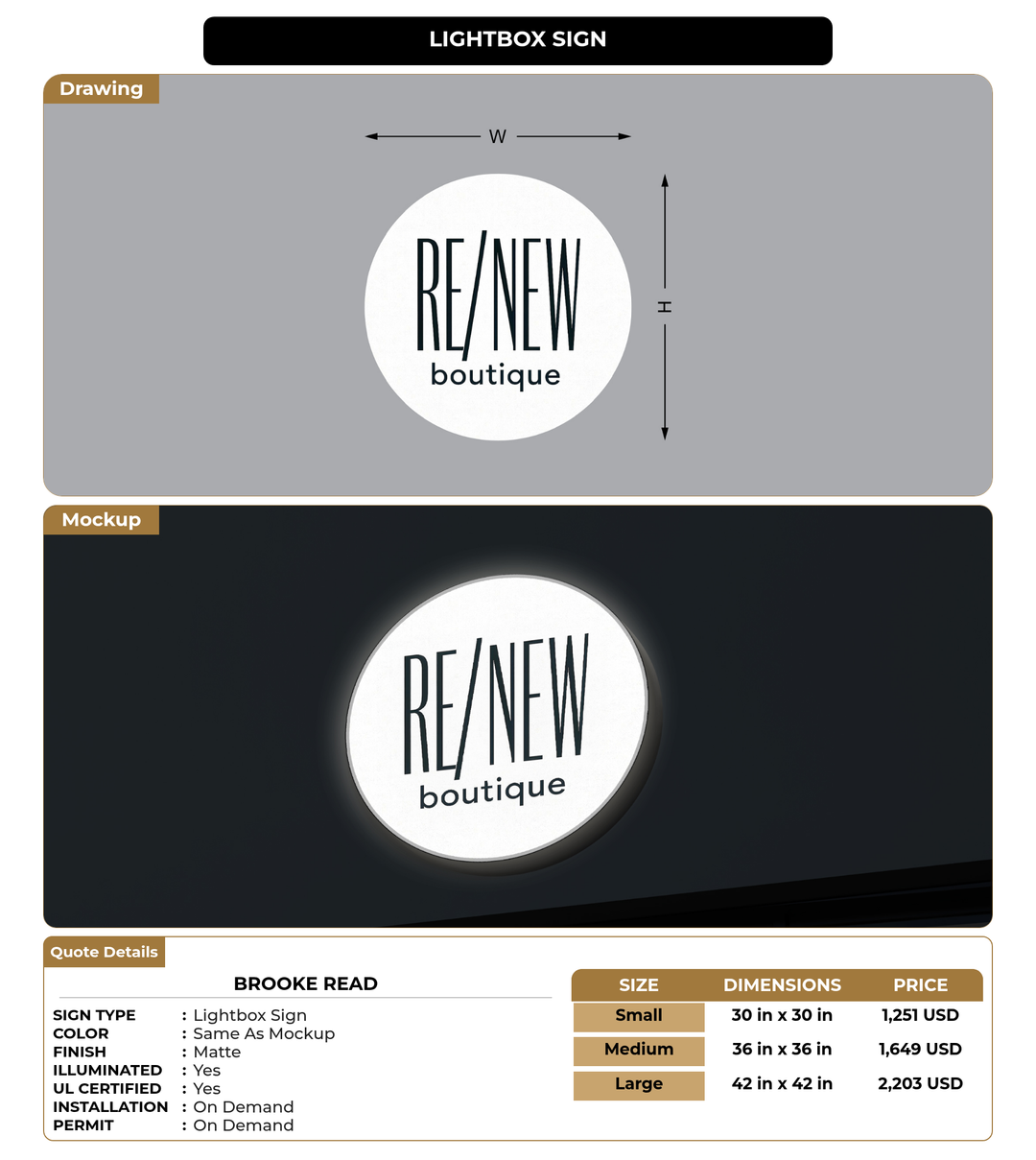 CUSTOM MOCKUP SIGN FOR Brooke Read