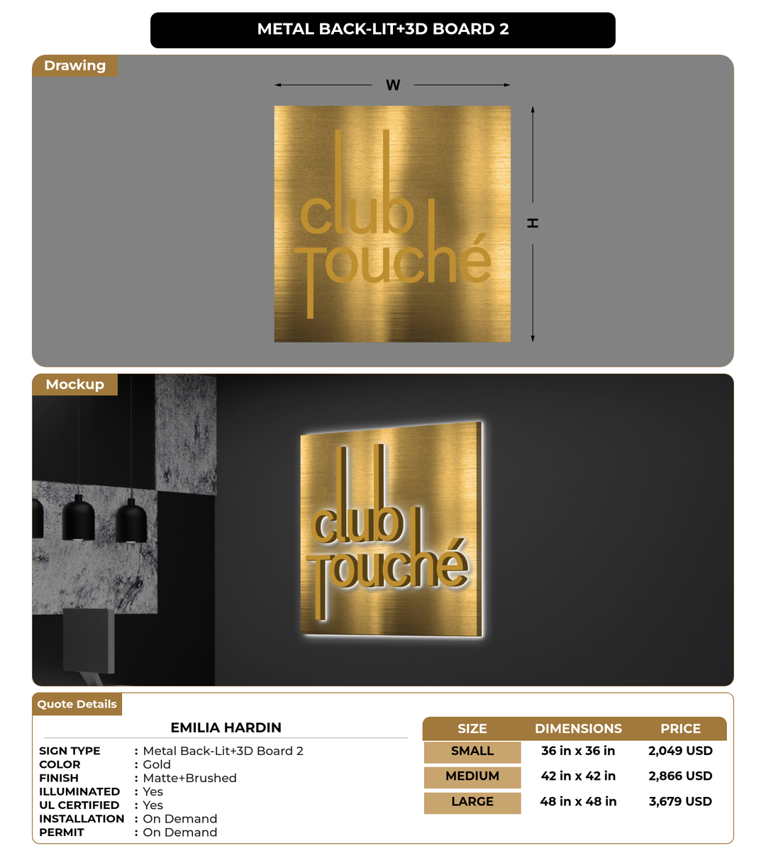 CUSTOM MOCKUP SIGN FOR Emilia Hardin