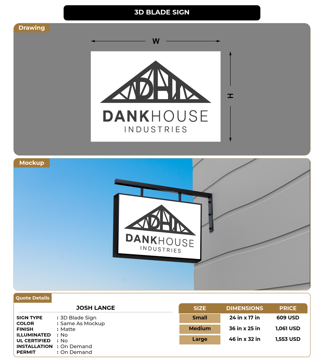 CUSTOM MOCKUP SIGN FOR Josh Lange