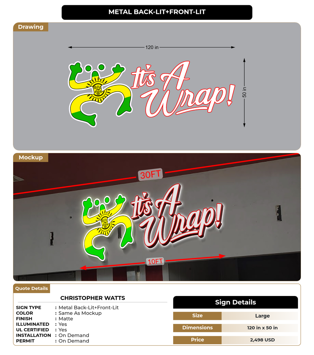 CUSTOM MOCKUP SIGN FOR Christopher Watts