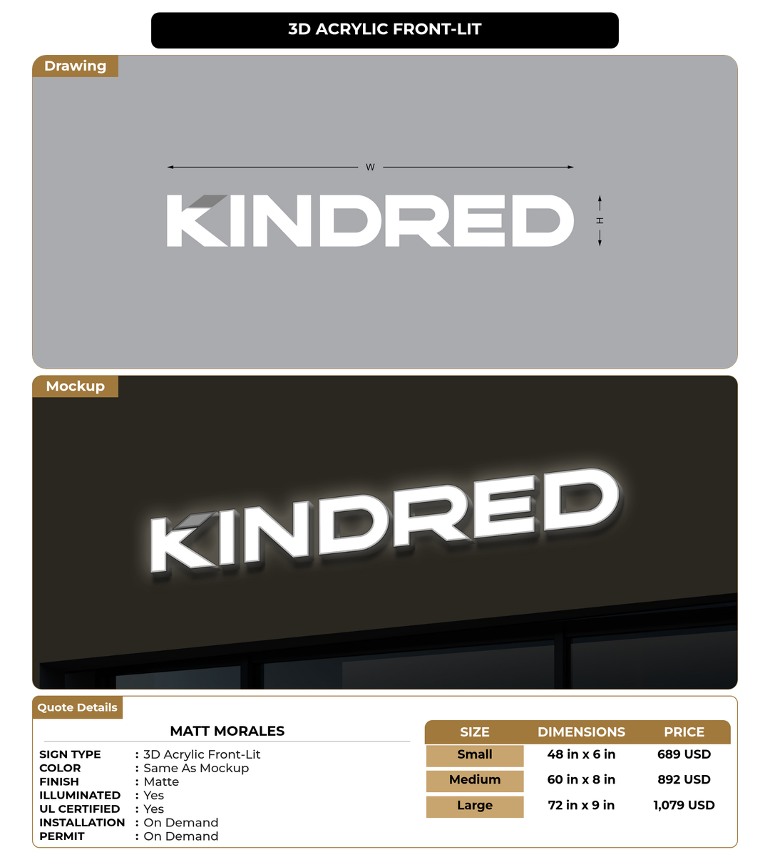 CUSTOM MOCKUP SIGN FOR Matt Morales