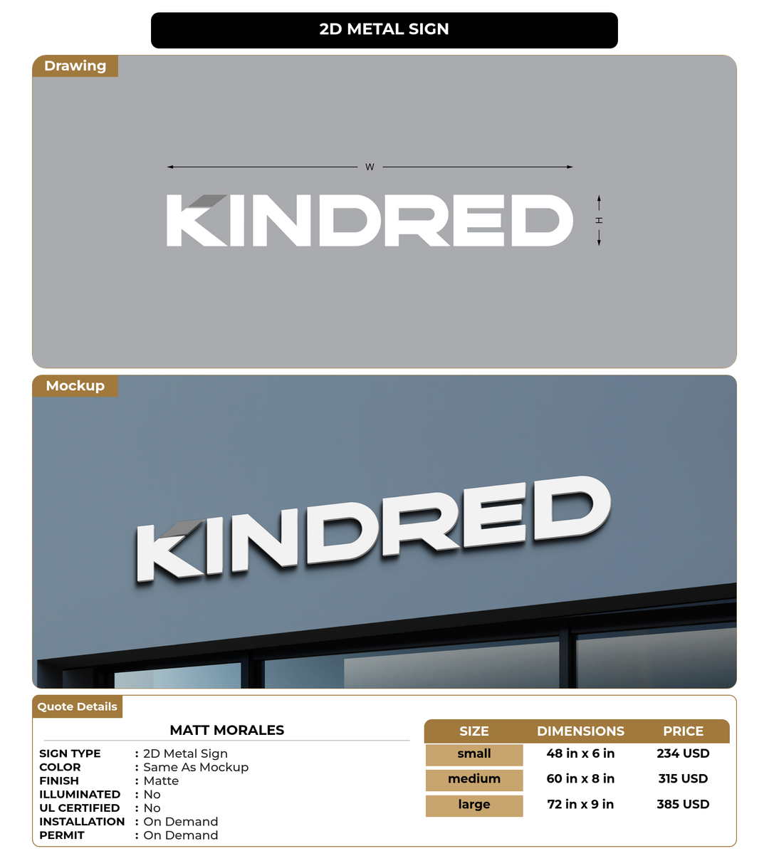 CUSTOM MOCKUP SIGN FOR Matt Morales