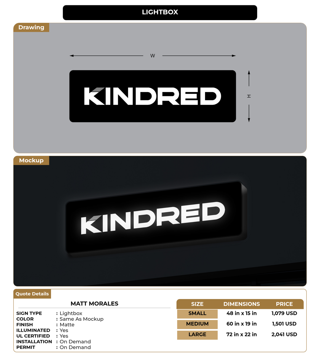 CUSTOM MOCKUP SIGN FOR Matt Morales