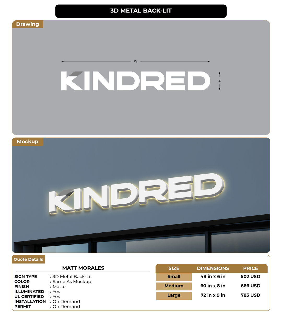 CUSTOM MOCKUP SIGN FOR Matt Morales