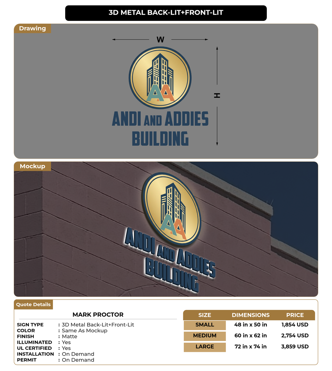 CUSTOM MOCKUP SIGN FOR Mark Proctor