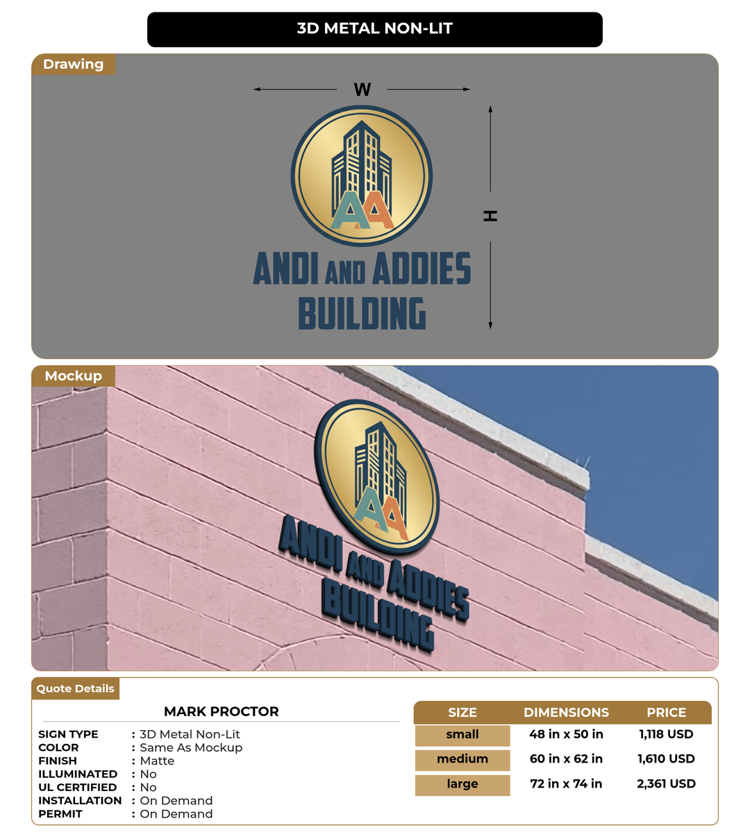 CUSTOM MOCKUP SIGN FOR Mark Proctor