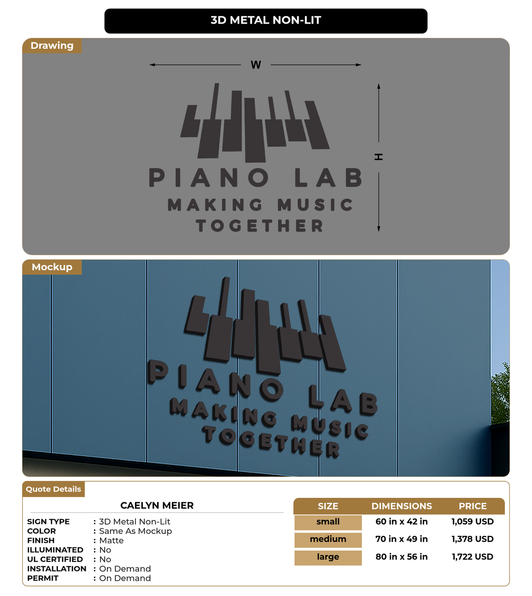 CUSTOM MOCKUP SIGN FOR Caelyn Meier