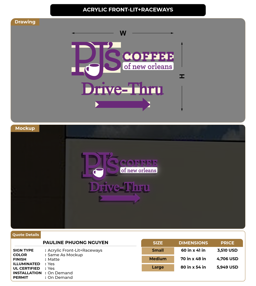 CUSTOM MOCKUP SIGN FOR Pauline Phuong Nguyen