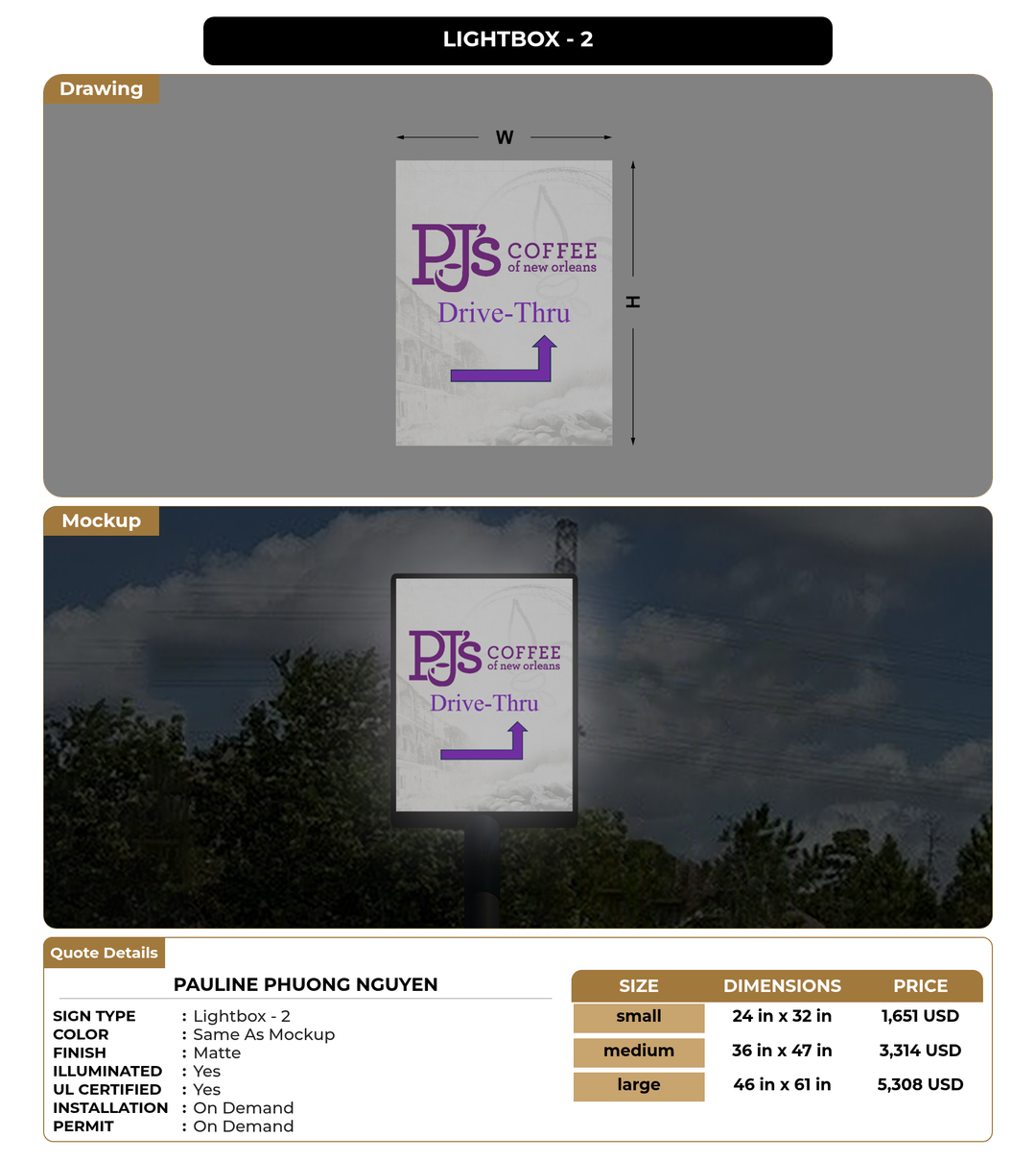 CUSTOM MOCKUP SIGN FOR Pauline Phuong Nguyen