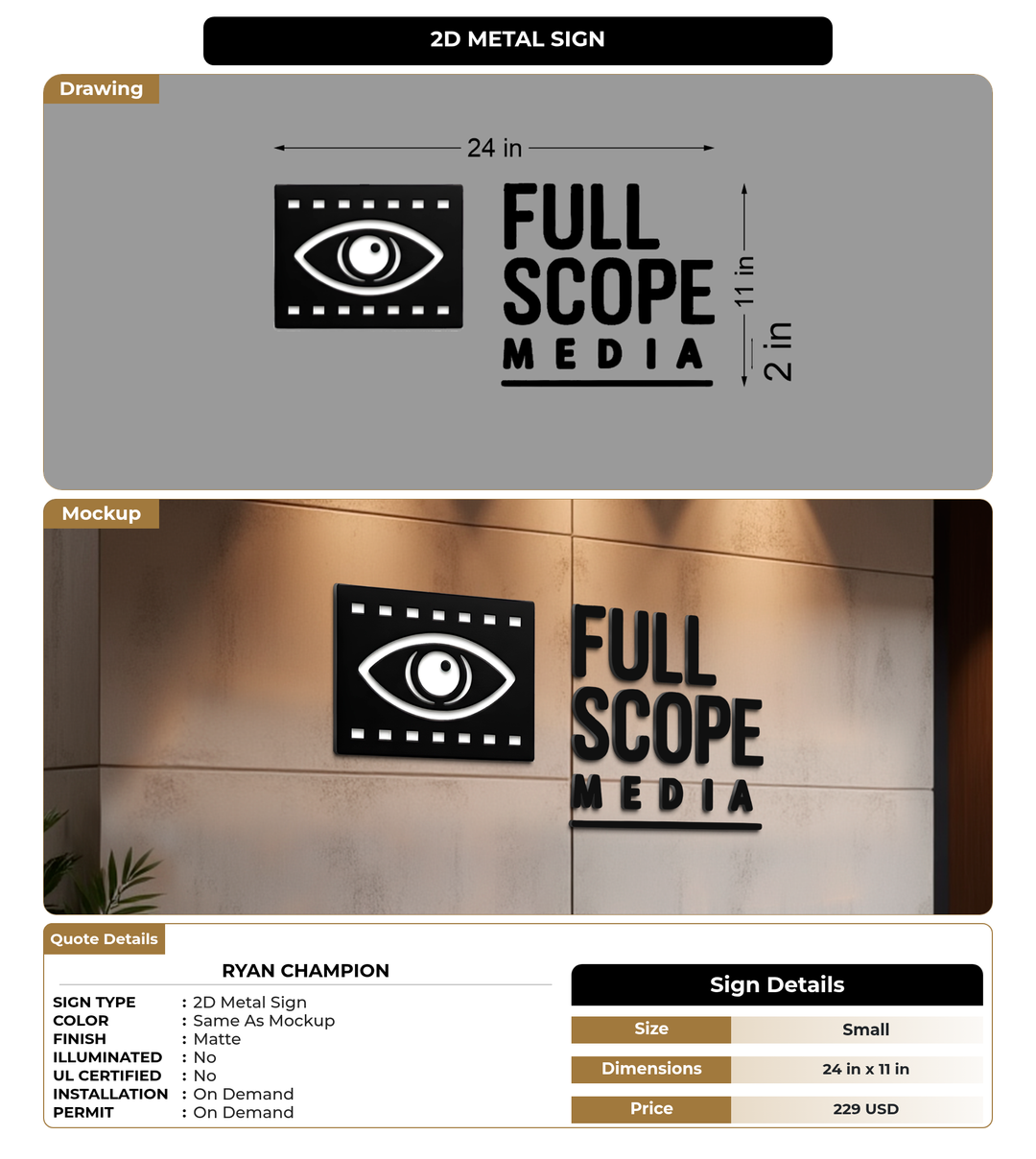 CUSTOM MOCKUP SIGN FOR Ryan champion