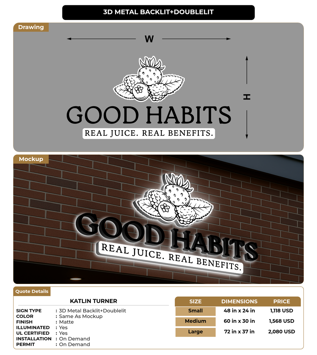 CUSTOM MOCKUP SIGN FOR Katlin Turner