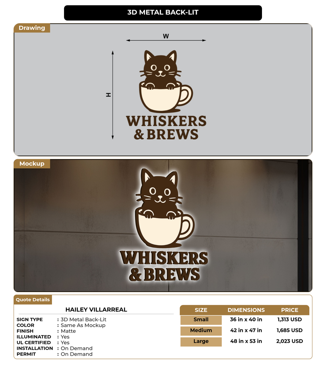 CUSTOM MOCKUP SIGN FOR hailey villarreal