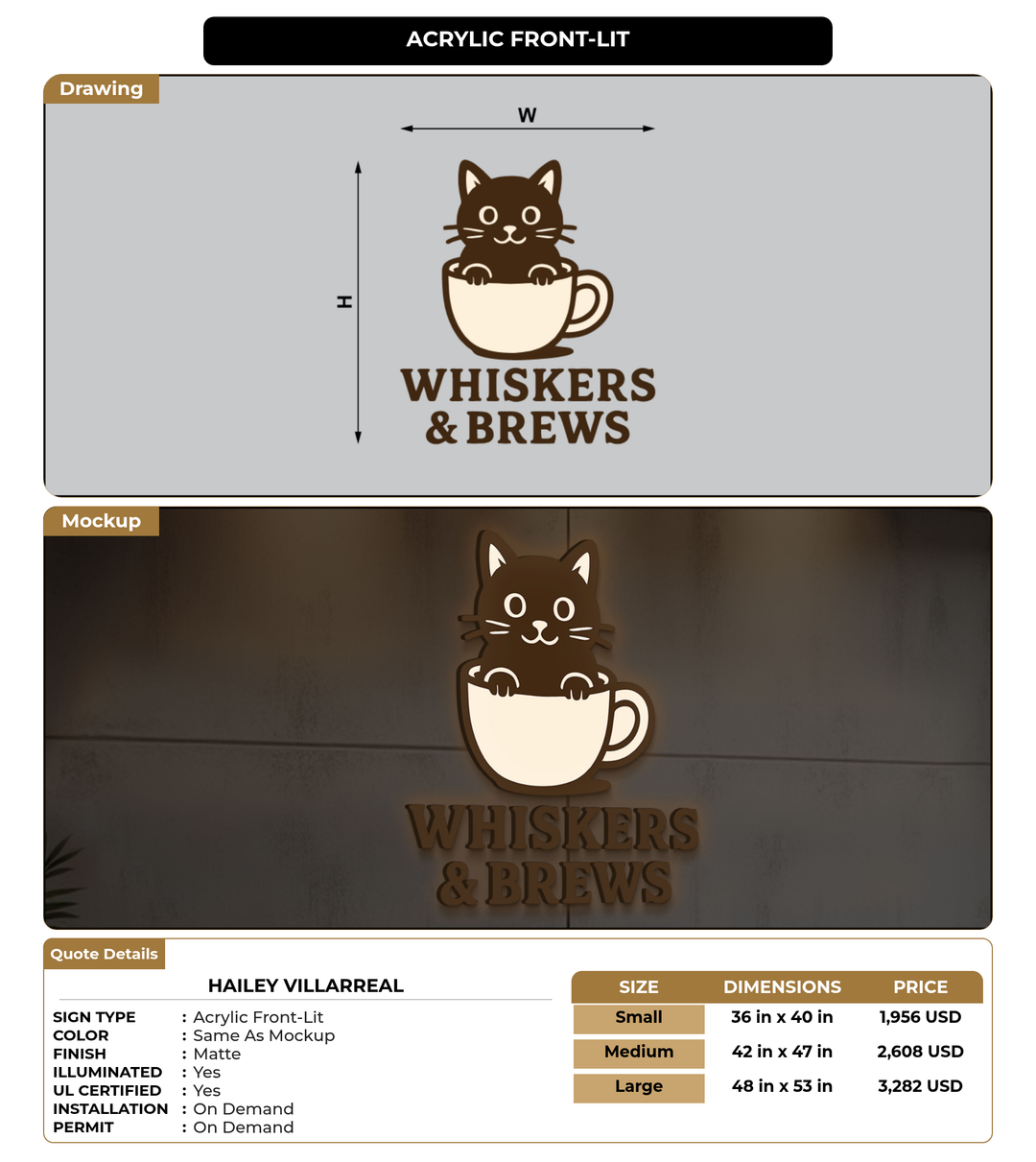 CUSTOM MOCKUP SIGN FOR hailey villarreal