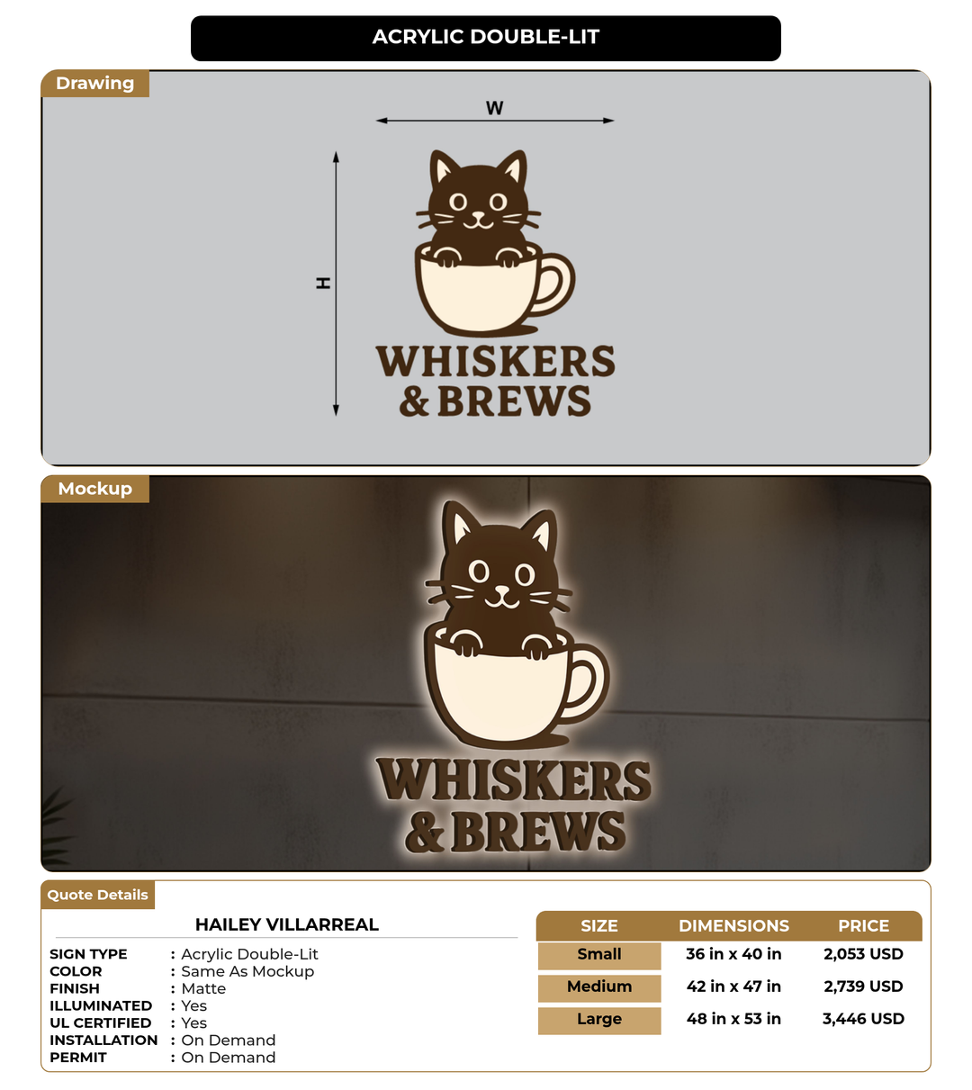 CUSTOM MOCKUP SIGN FOR hailey villarreal