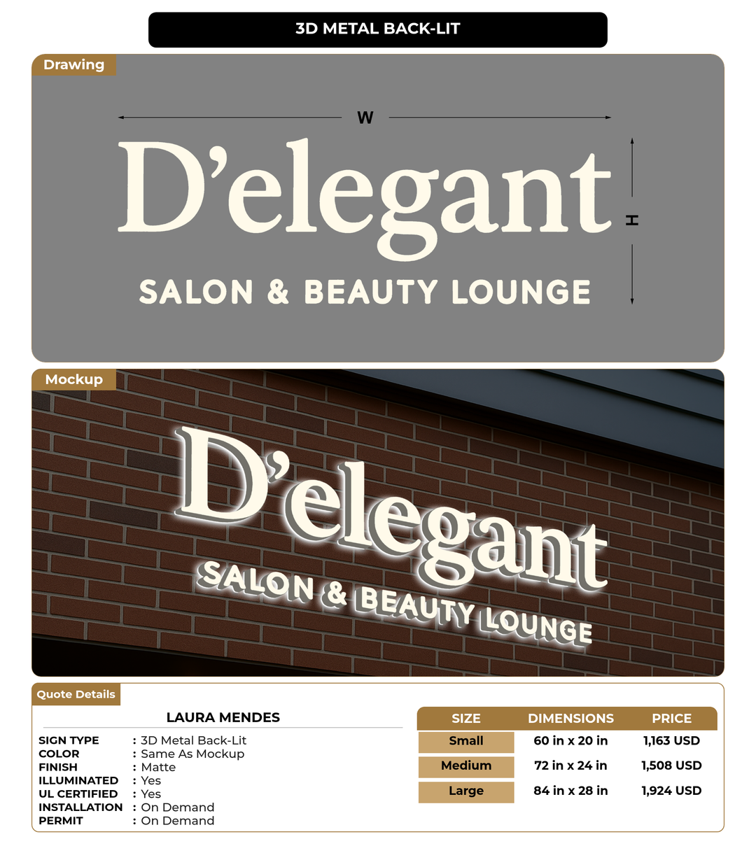 CUSTOM MOCKUP SIGN FOR Laura Mendes