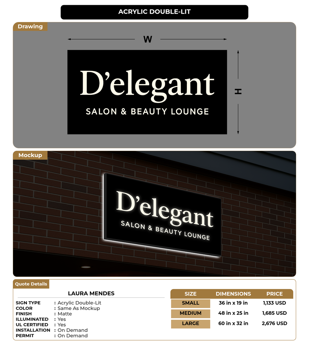 CUSTOM MOCKUP SIGN FOR Laura Mendes