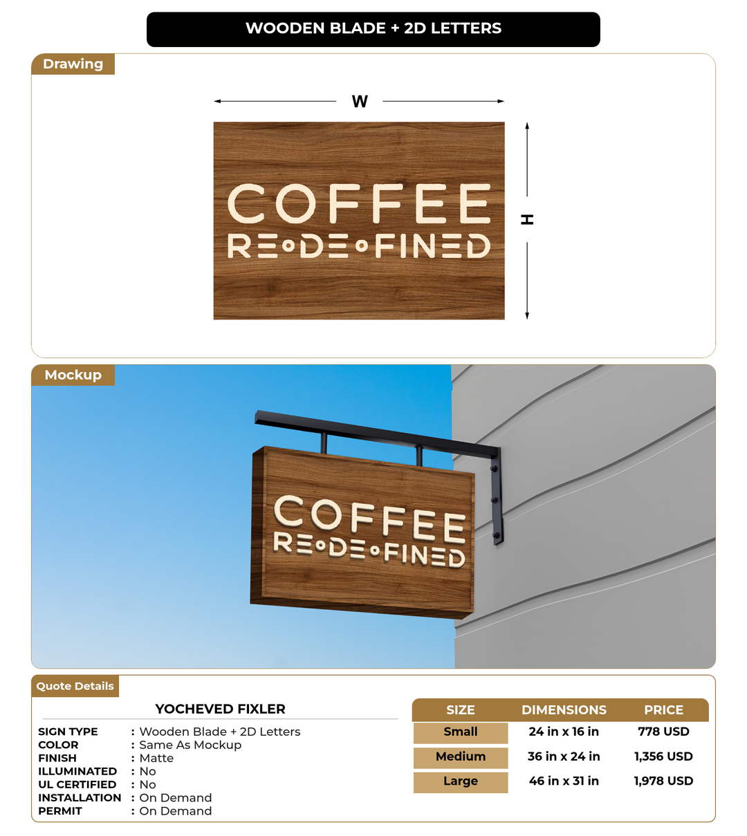 CUSTOM MOCKUP SIGN FOR Yocheved Fixler