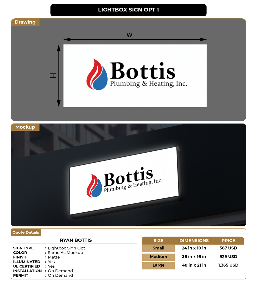 CUSTOM MOCKUP SIGN FOR Ryan Bottis