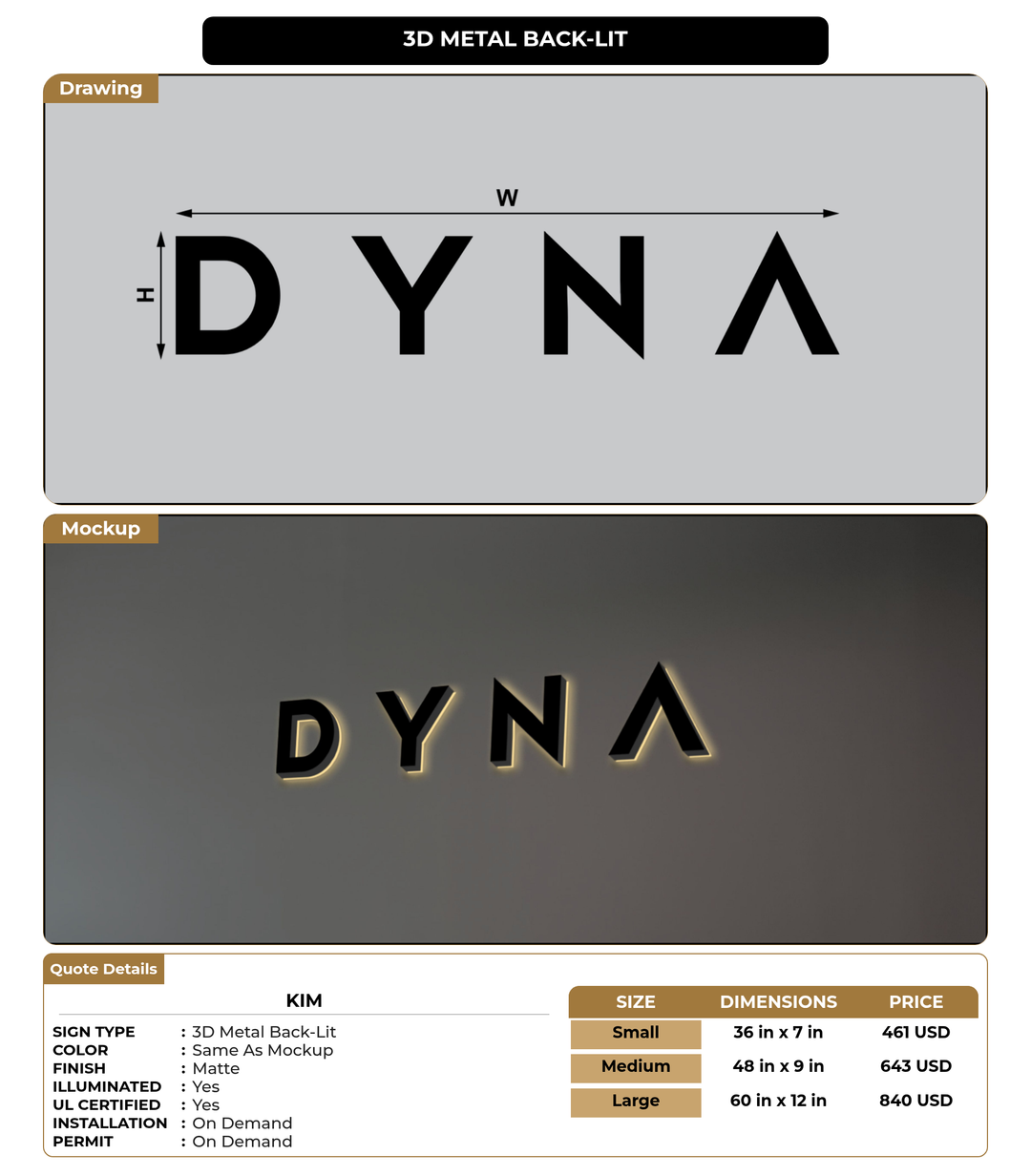 CUSTOM MOCKUP SIGN FOR kim