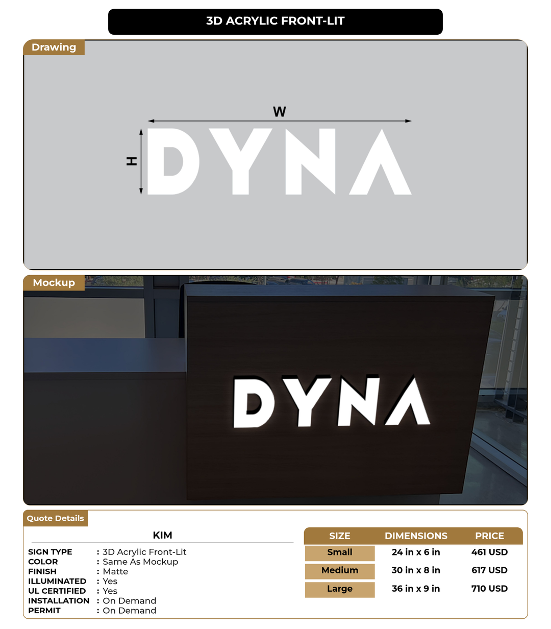 CUSTOM MOCKUP SIGN FOR kim