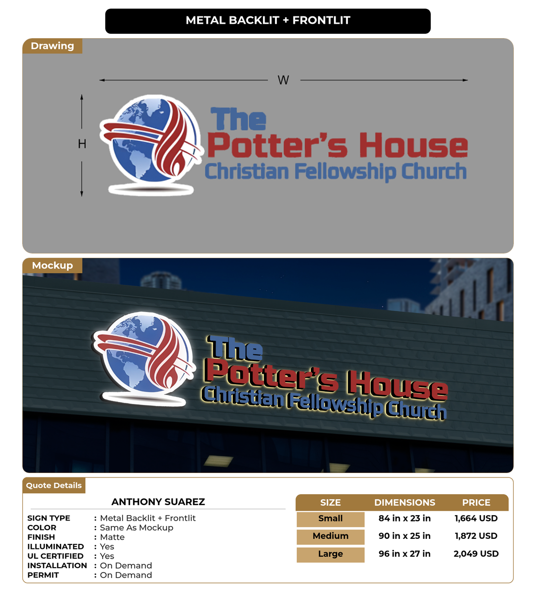 CUSTOM MOCKUP SIGN FOR Anthony Suarez