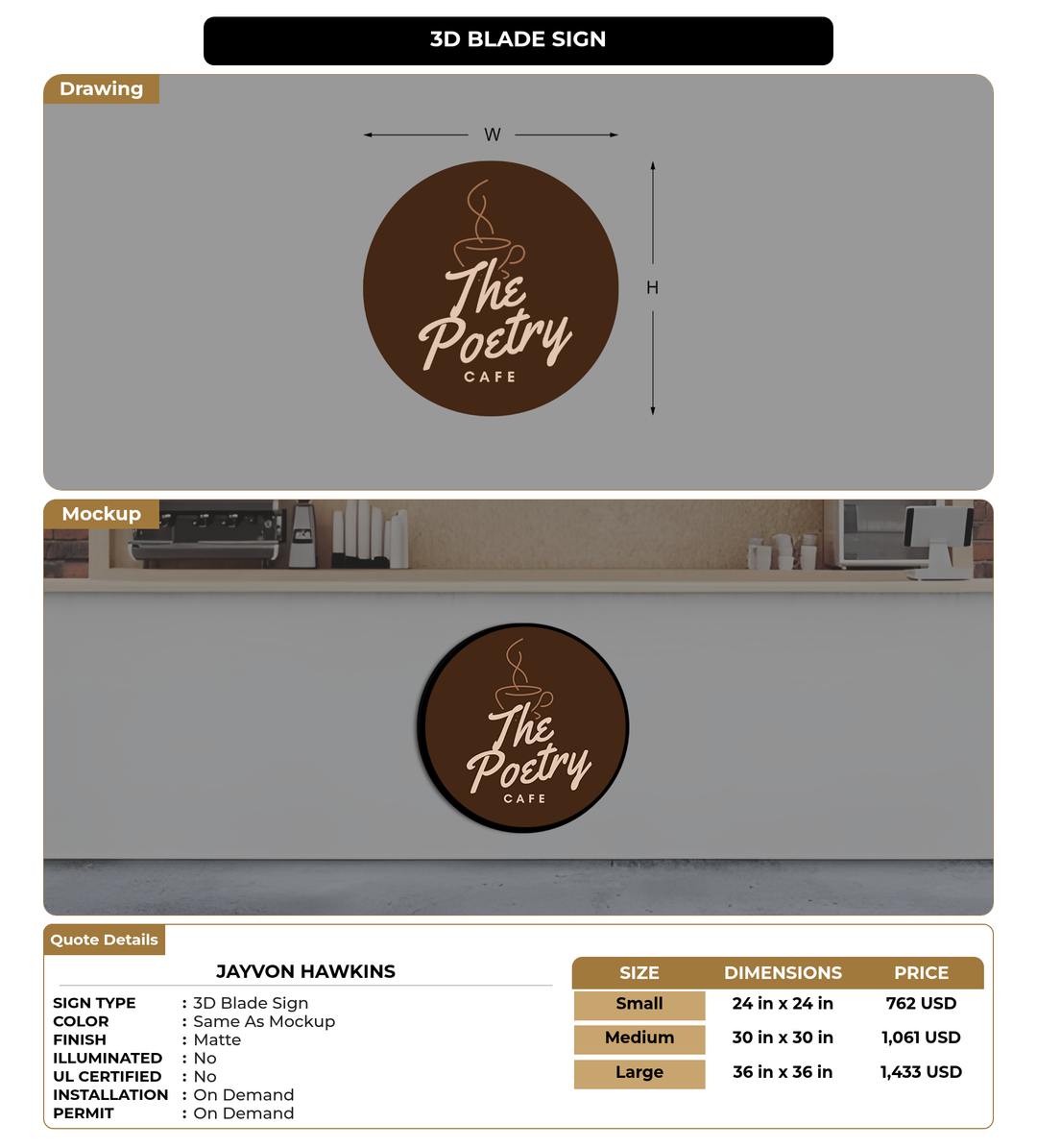 CUSTOM MOCKUP SIGN FOR Jayvon Hawkins
