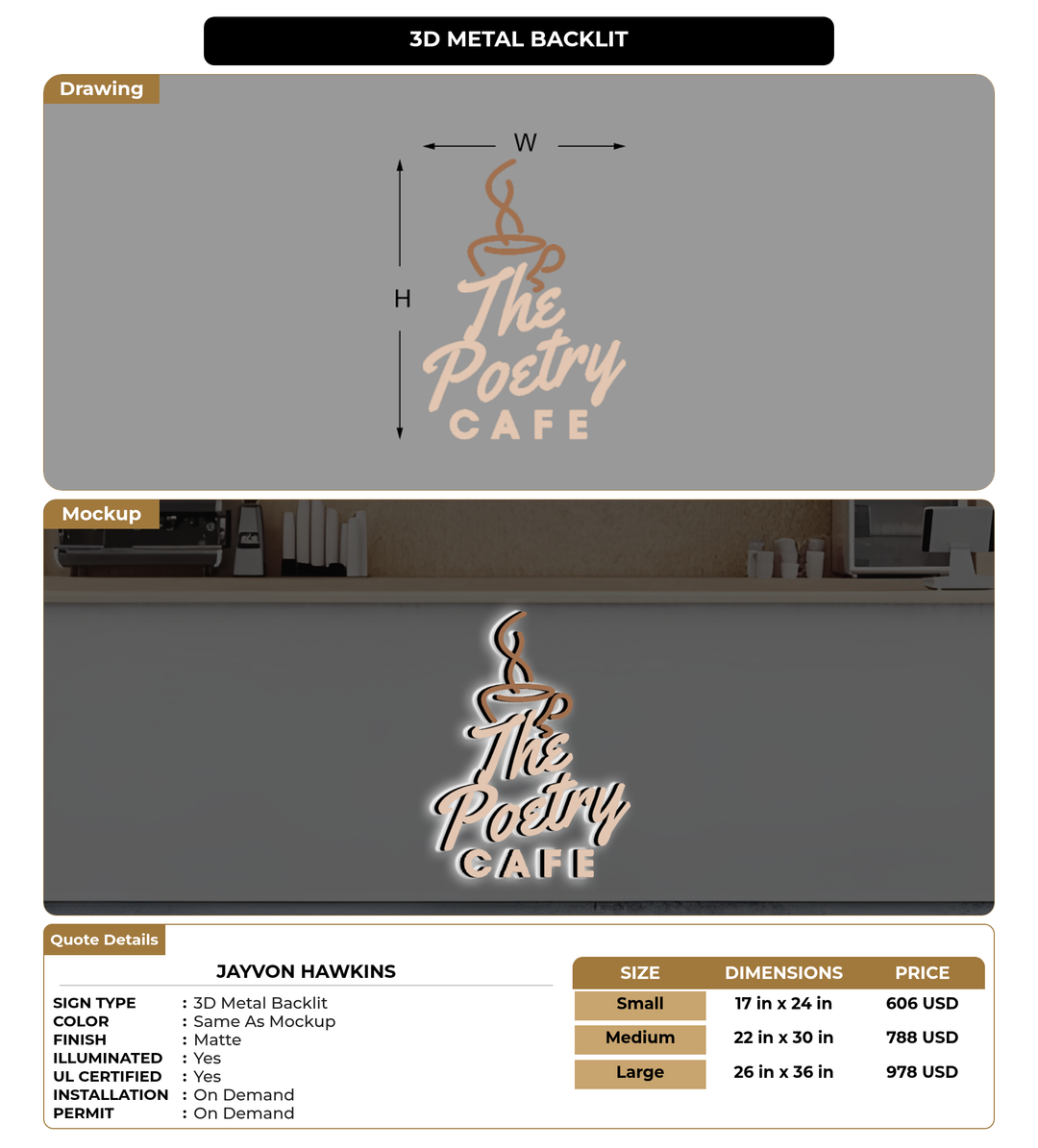 CUSTOM MOCKUP SIGN FOR Jayvon Hawkins