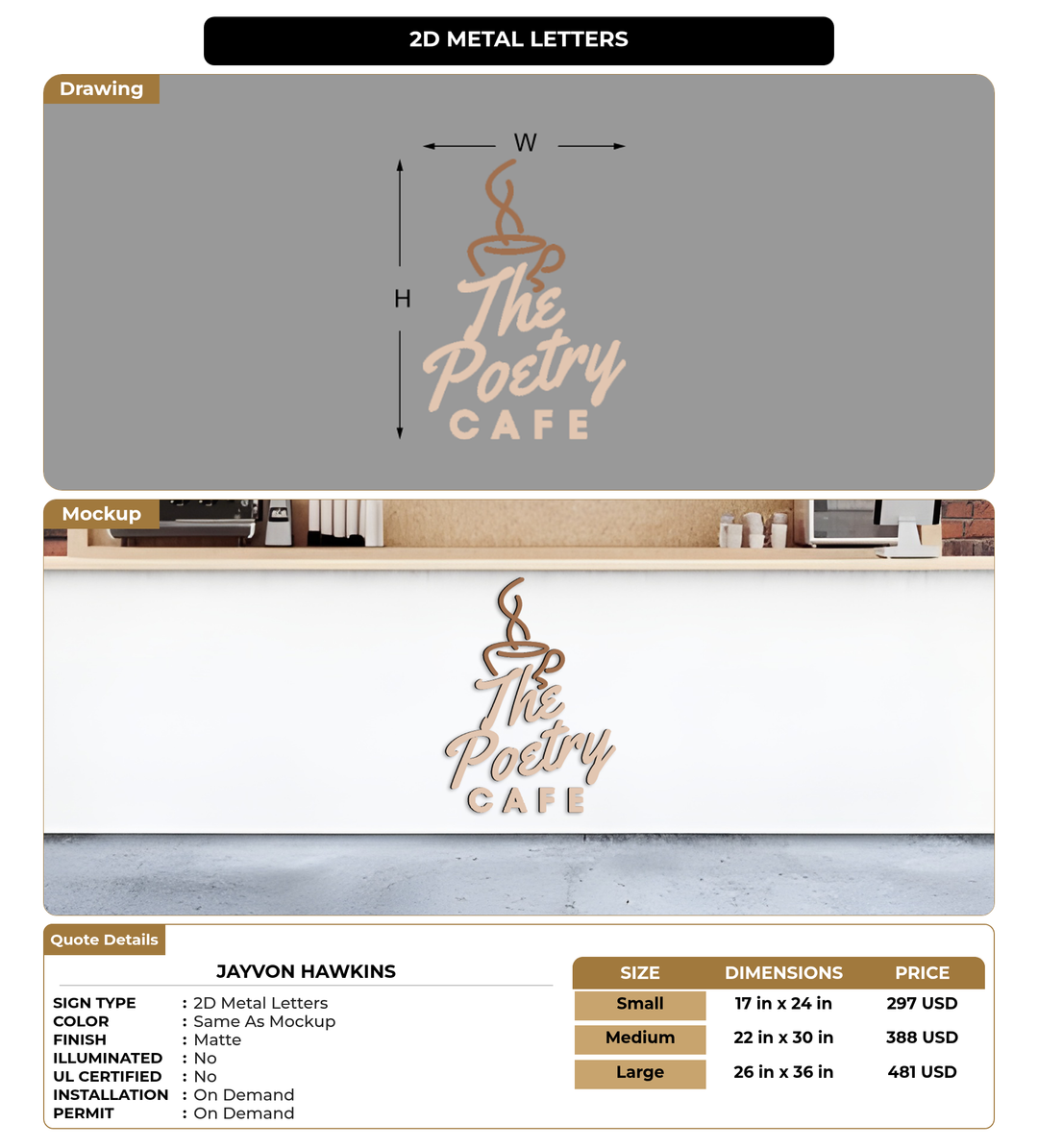 CUSTOM MOCKUP SIGN FOR Jayvon Hawkins