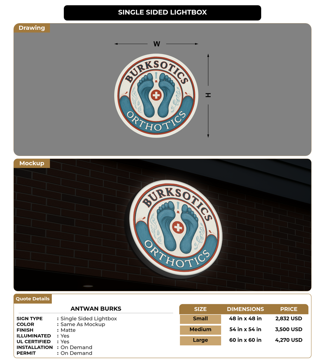 CUSTOM MOCKUP SIGN FOR Antwan Burks