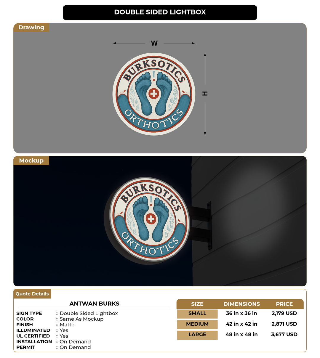 CUSTOM MOCKUP SIGN FOR Antwan Burks