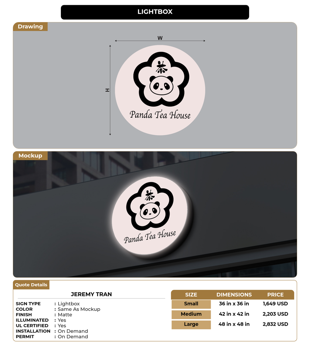 CUSTOM MOCKUP SIGN FOR jeremy tran