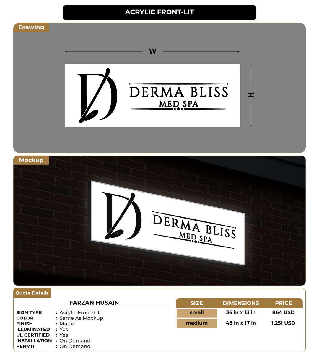 CUSTOM MOCKUP SIGN FOR Farzan Husain