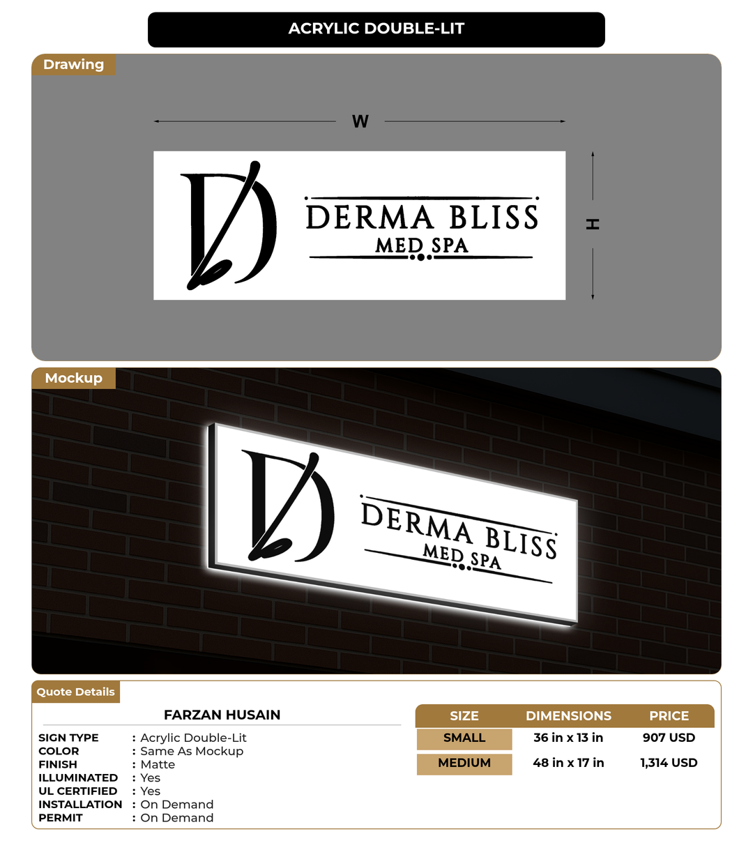 CUSTOM MOCKUP SIGN FOR Farzan Husain