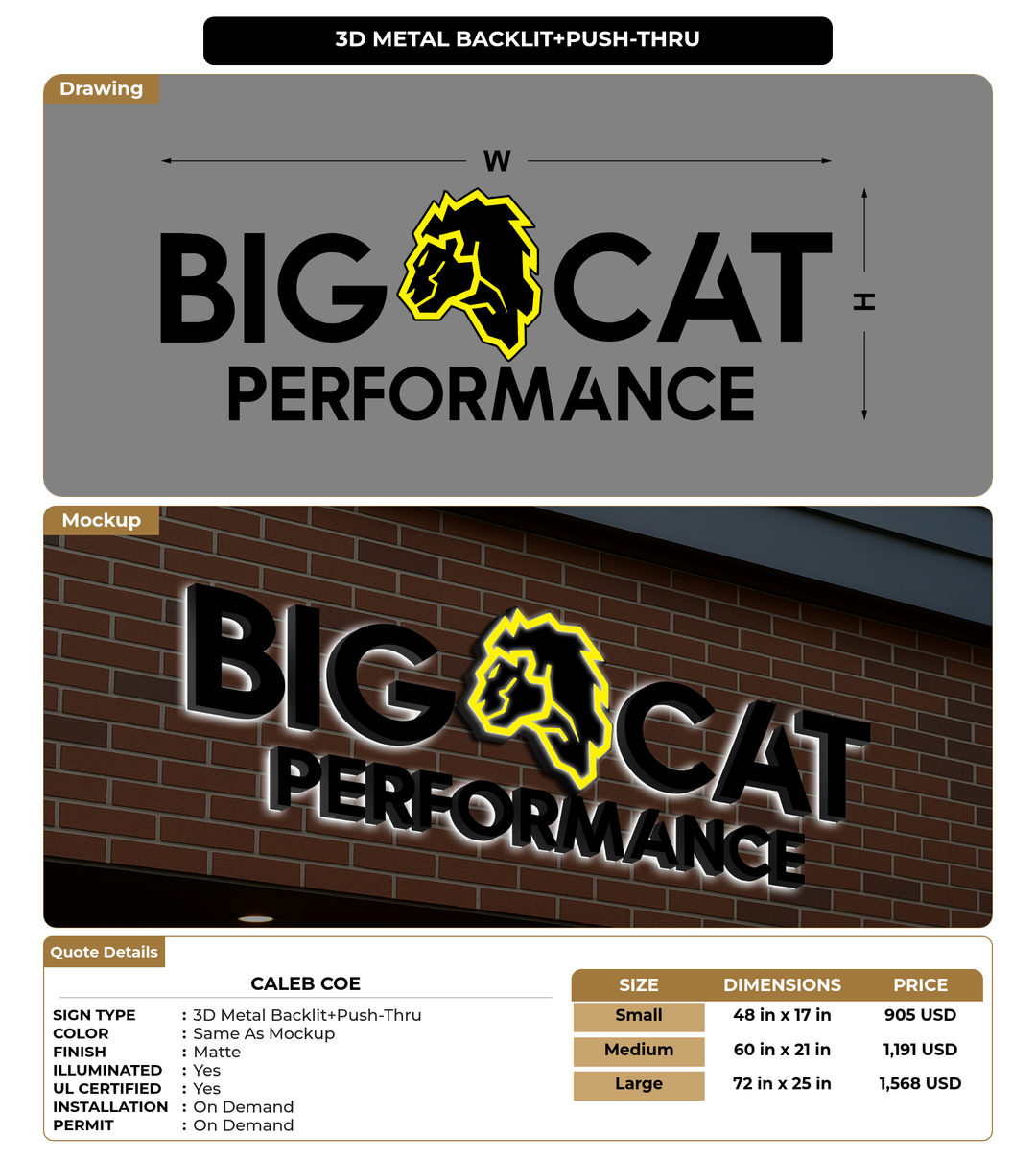 CUSTOM MOCKUP SIGN FOR Caleb Coe
