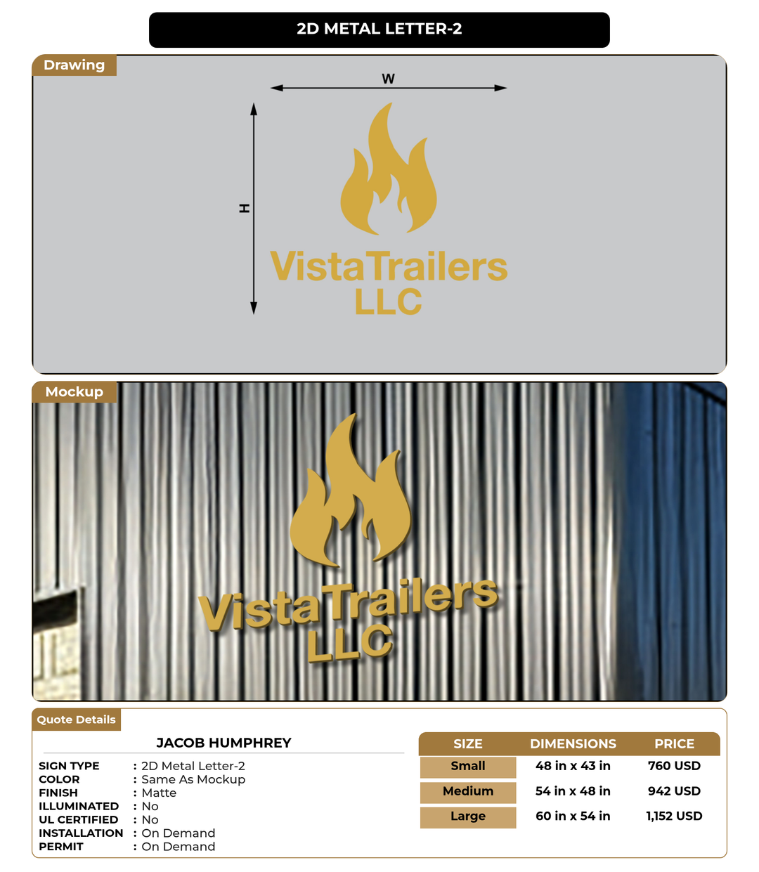 CUSTOM MOCKUP SIGN FOR Jacob Humphrey