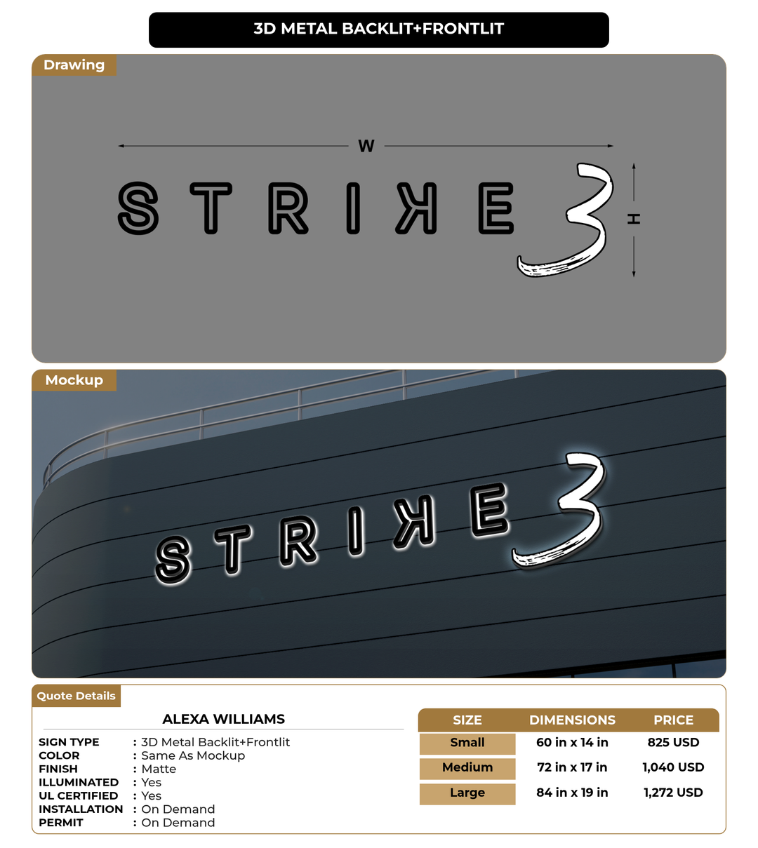 CUSTOM MOCKUP SIGN FOR Alexa Williams