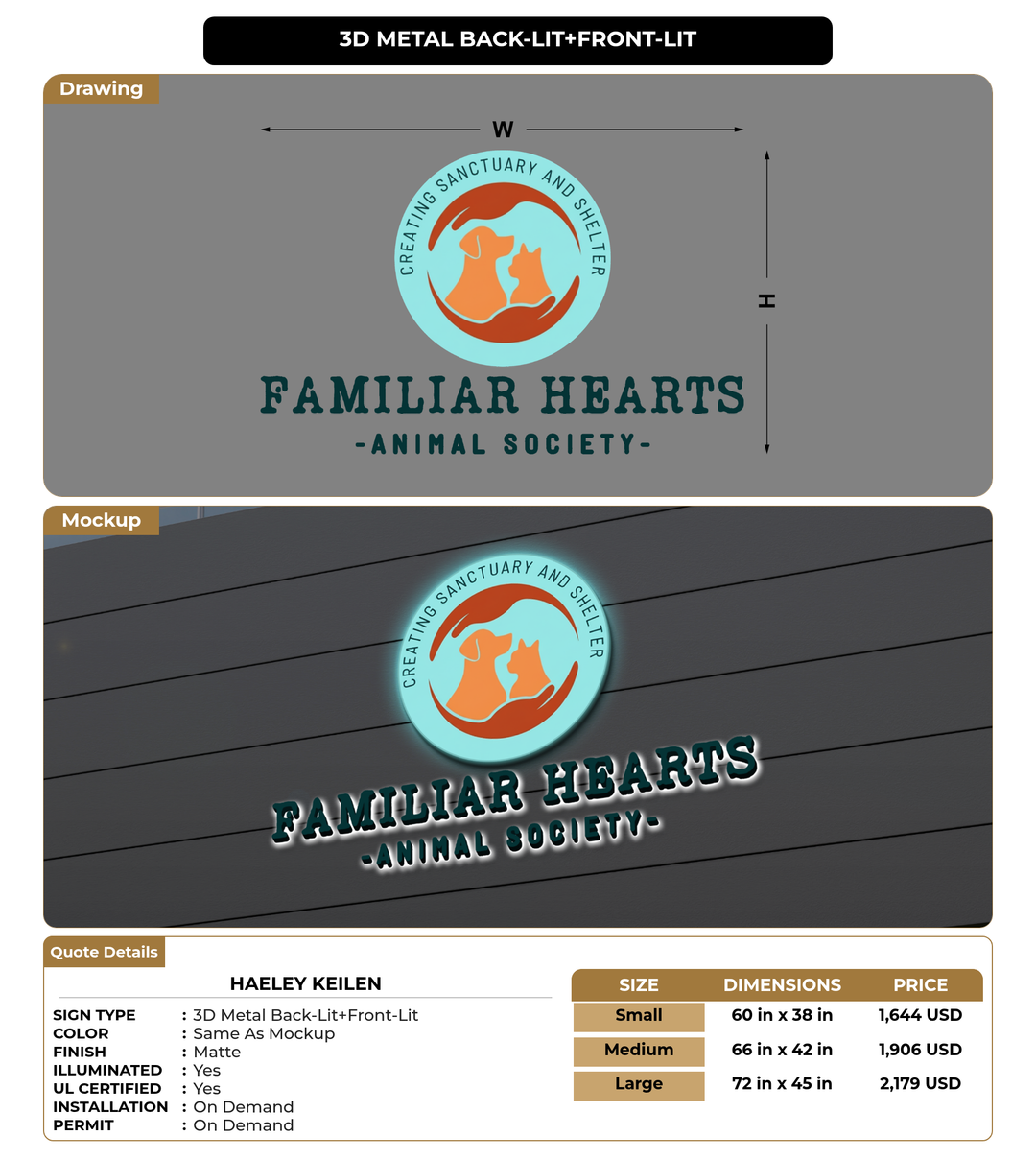 CUSTOM MOCKUP SIGN FOR Haeley Keilen