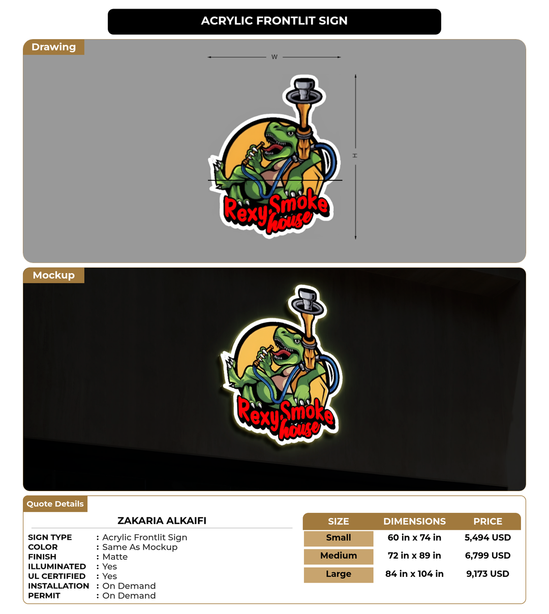 CUSTOM MOCKUP SIGN FOR Zakaria Alkaifi