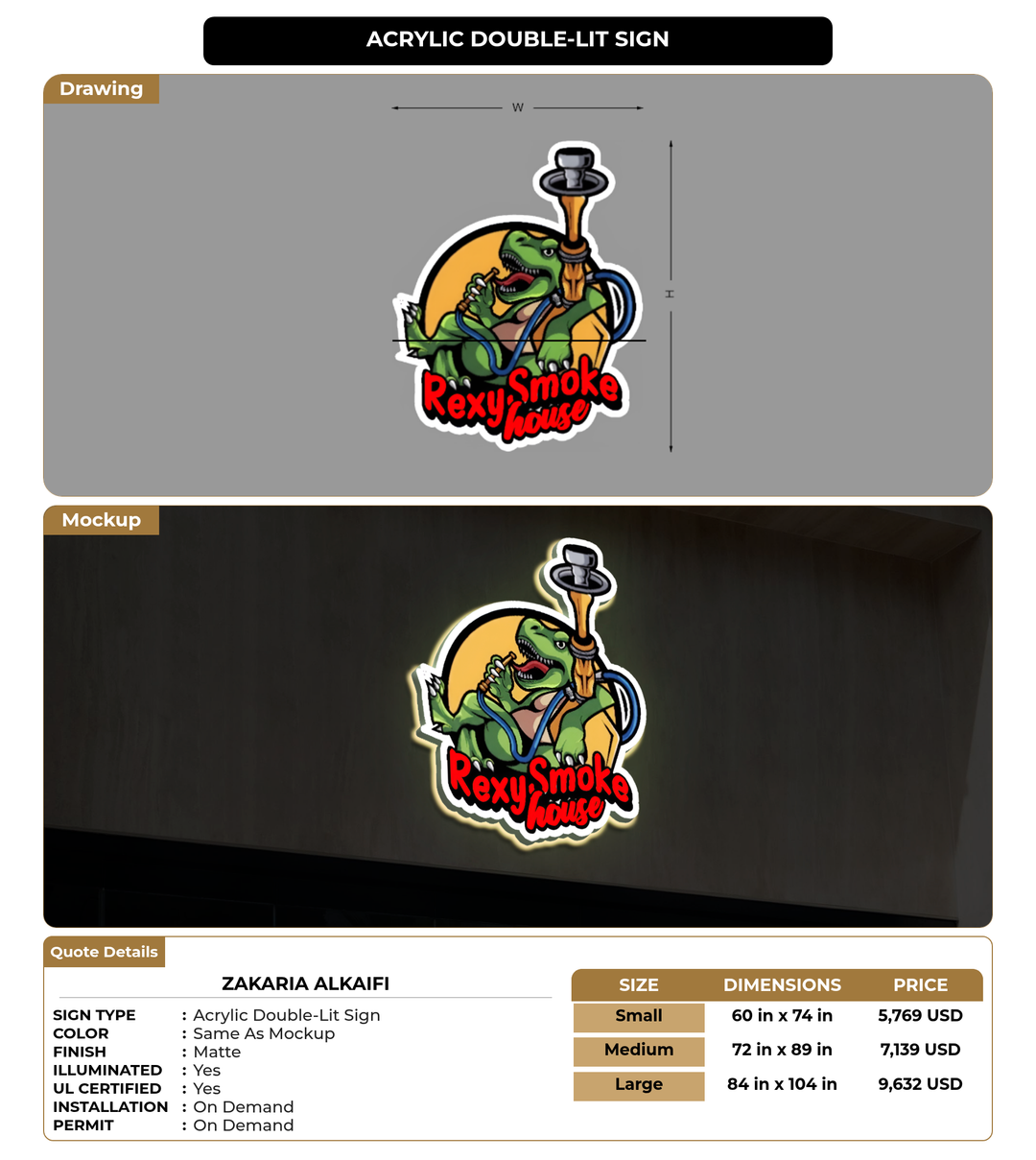 CUSTOM MOCKUP SIGN FOR Zakaria Alkaifi